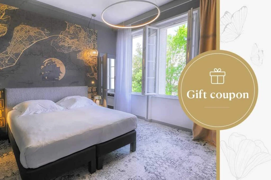 Gift voucher stay Hotel Le Champlain La Rochelle for luxury room night and spa wellness experience
